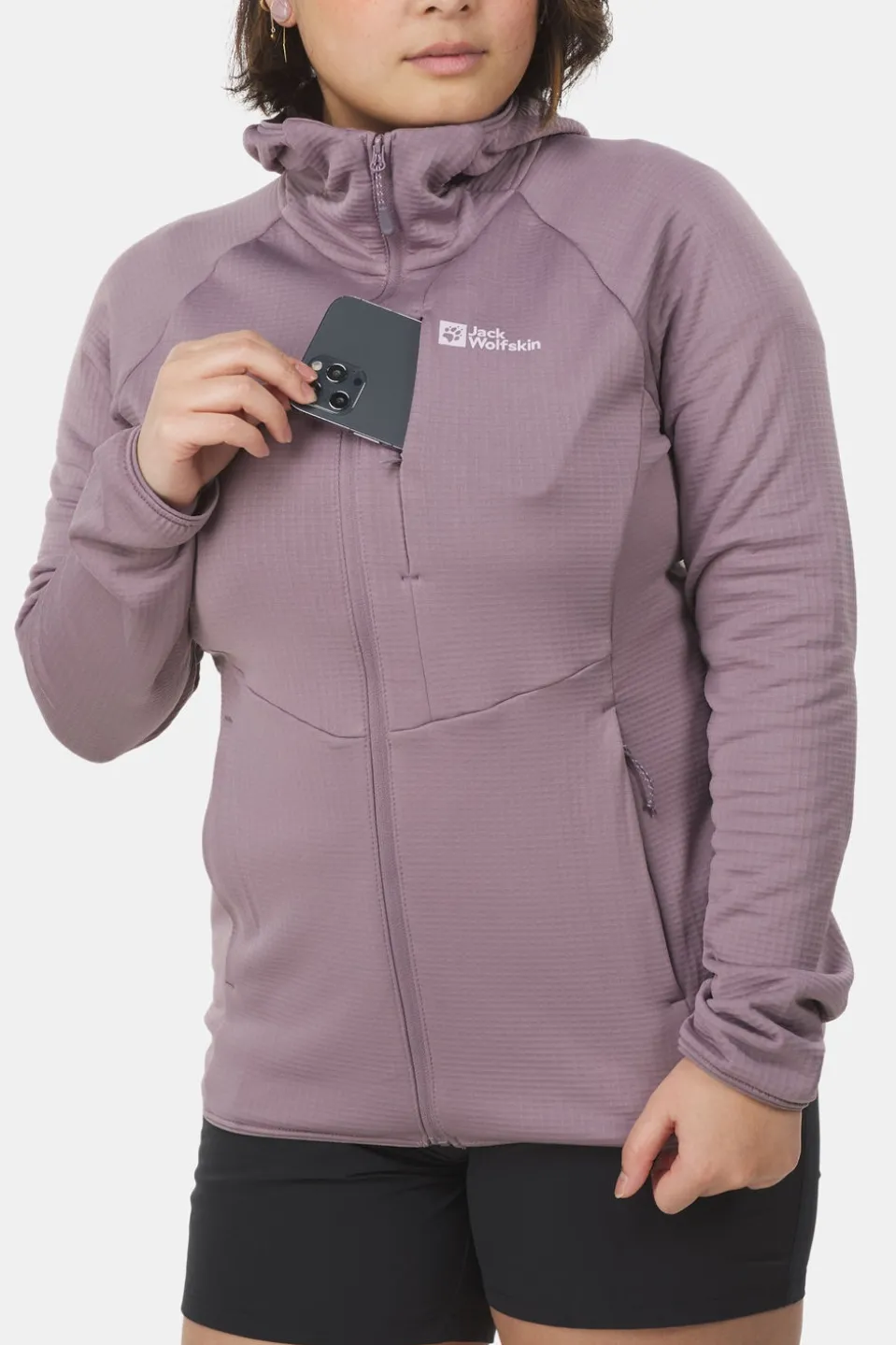 Jack Wolfskin Kolbenberg Hooded FZ Fleecevest Dames