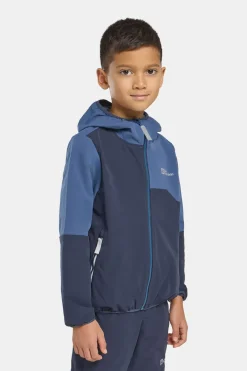 Jack Wolfskin Turbulence Hooded Softshell Jas Junior