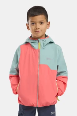 Jack Wolfskin Turbulence Hooded Softshell Jas Junior