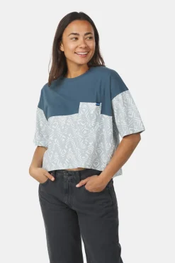 KAVU Bondi Cropped T-shirt Dames