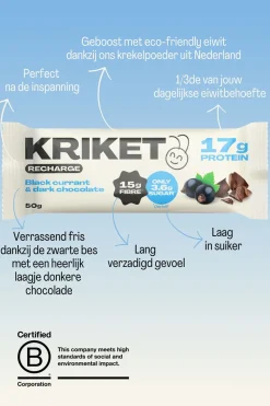 Kriket High Protein Bar Black Currant