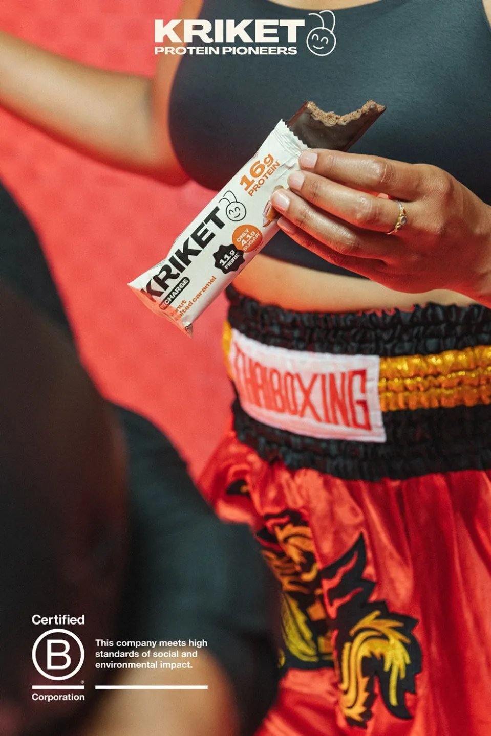 Kriket High Protein Bar Peanut & Salted Caramel