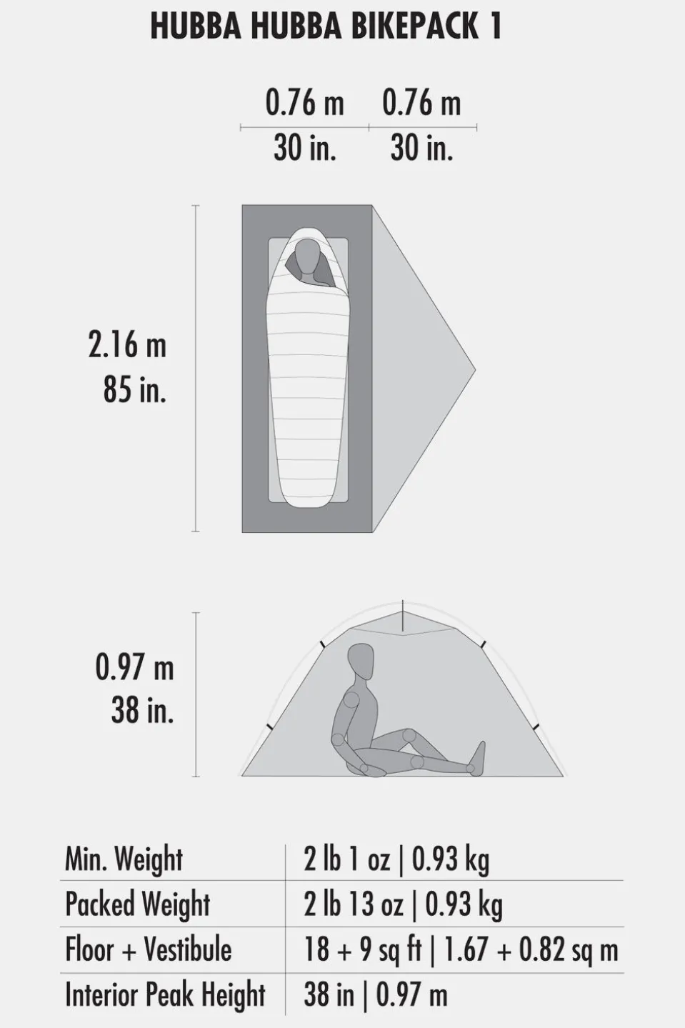 MSR Hubba Hubba Bikepack 1 Tent