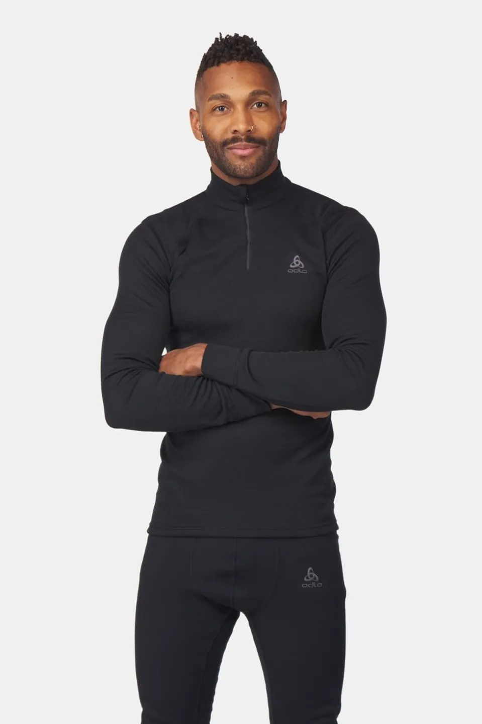 Odlo Bl Top Turtle Neck L/S Half Zip Active Warm Eco