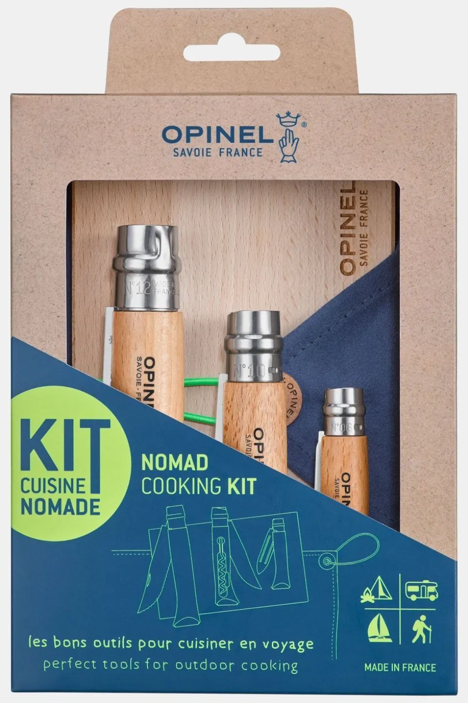 Opinel Outdoor Cooking Set 5-delige Nomad Keukenset