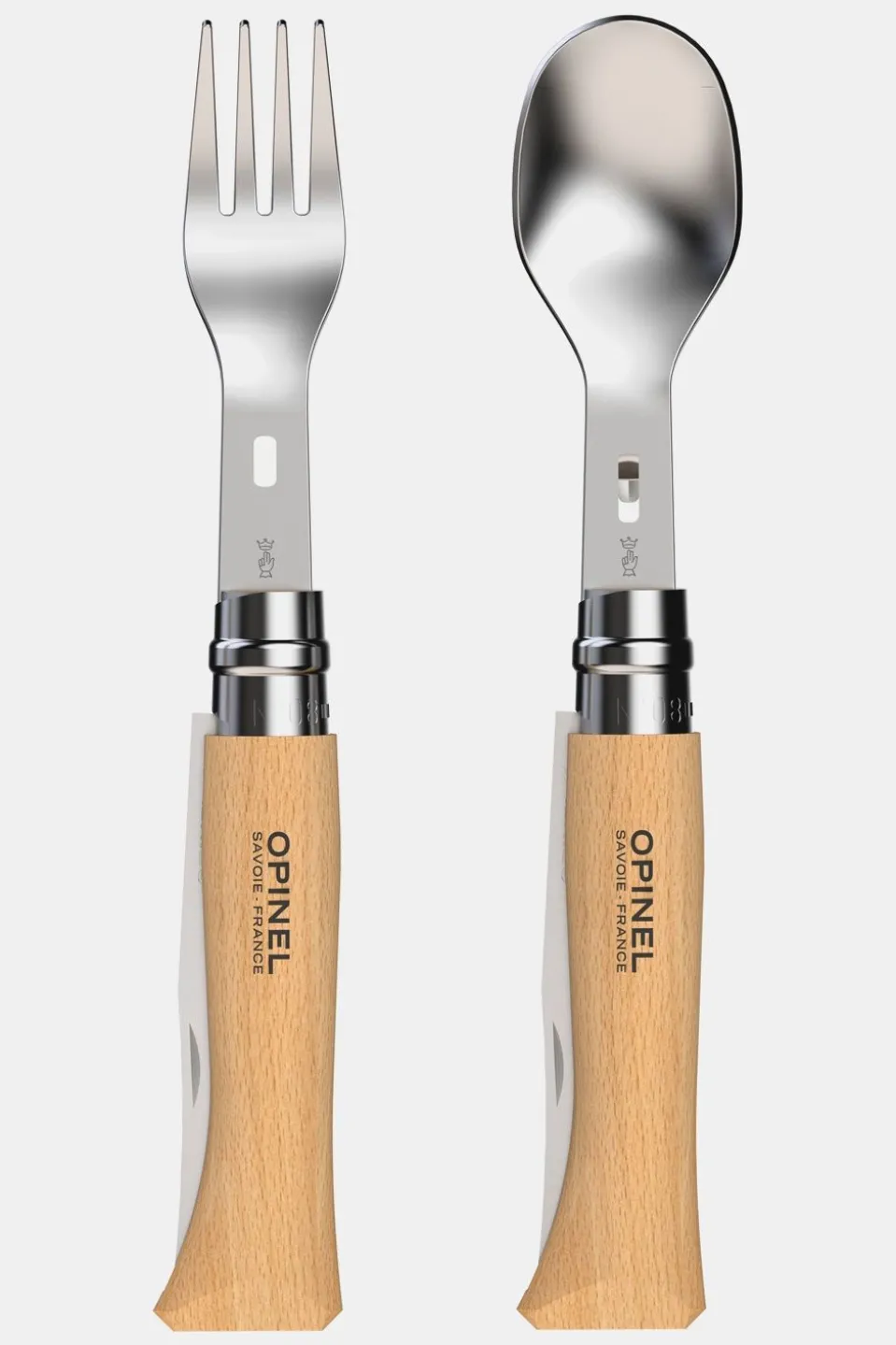 Opinel Picknic Plus Outdoor Cutlery Set 4-delig Reisbestek
