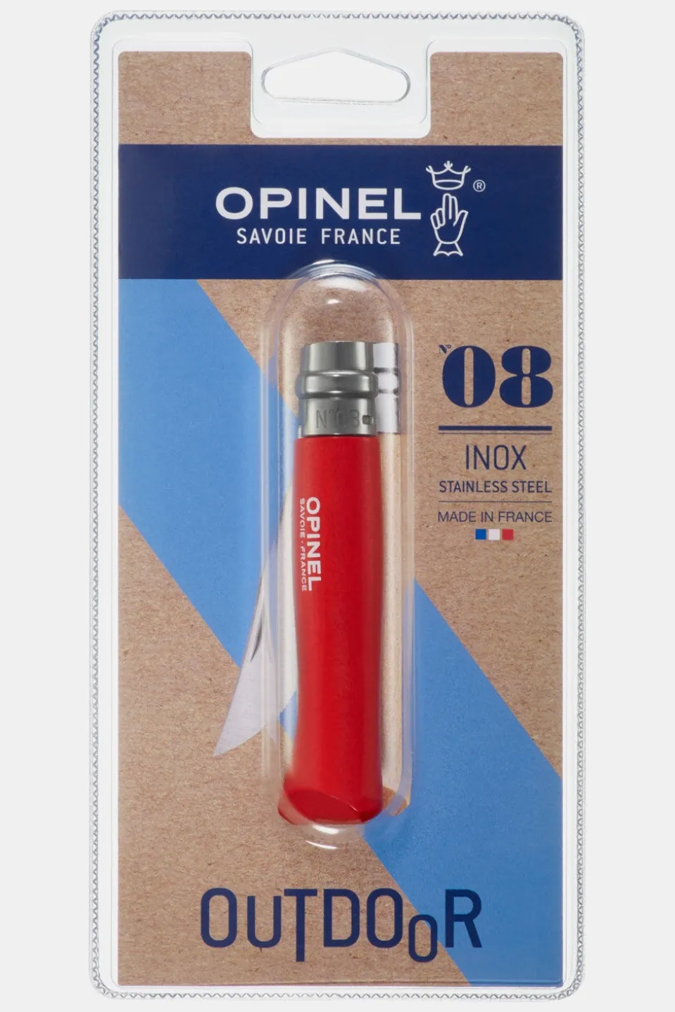 Opinel Zakmes N°08 Red, Opinel Colorama Mes