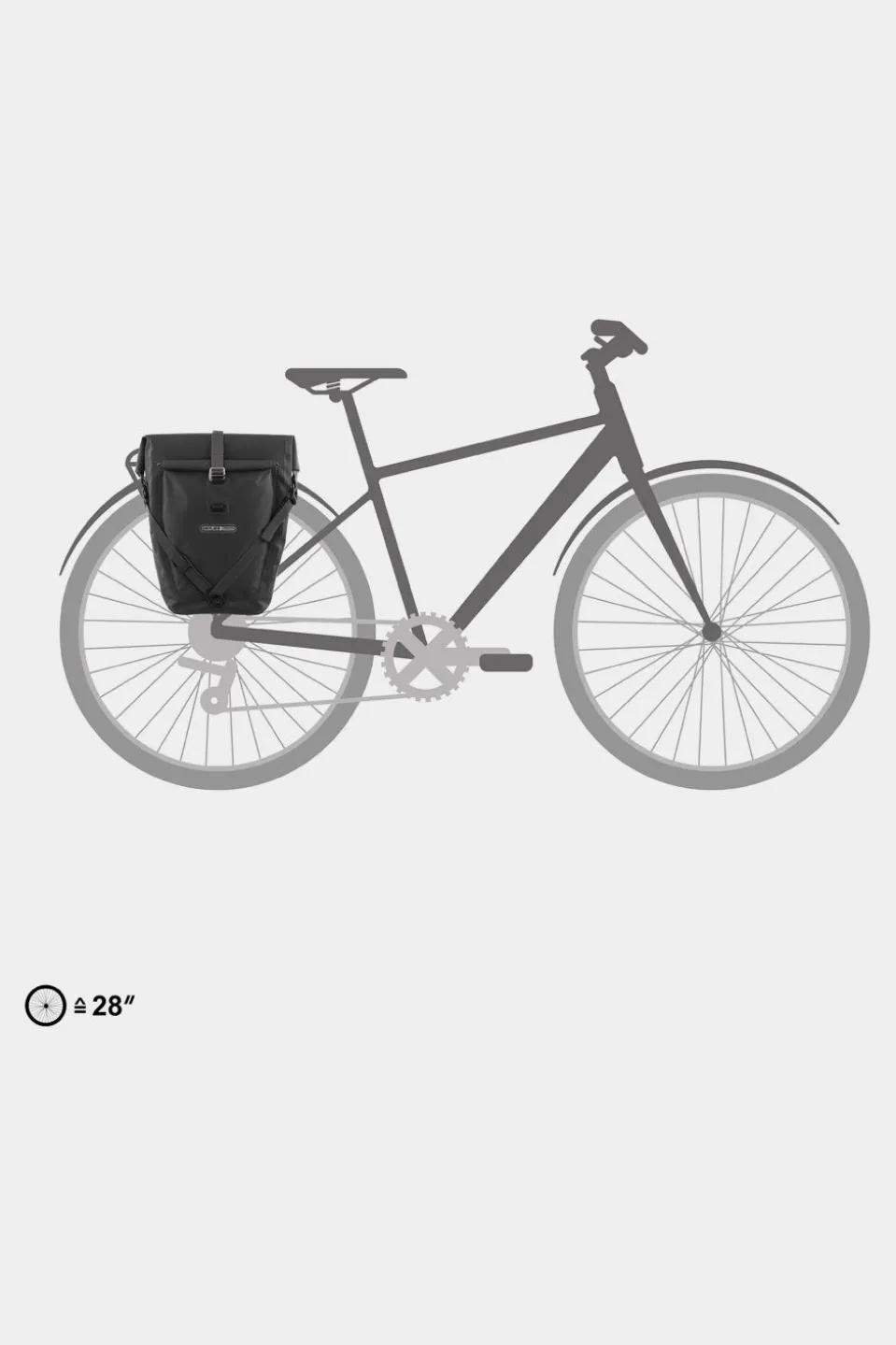 Ortlieb Back-Roller Plus QL2.1 20 L Enkele Fietstas Achter