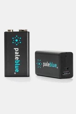 PALE BLUE 2 9V Batteries W/ Cable And Qsg Batterij