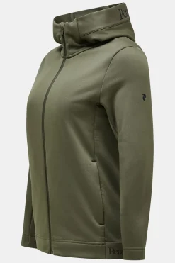 Peak Performance W Rider Tech Zip Hood Fleecevest Dames