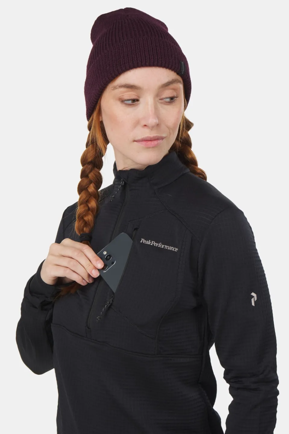 Peak Performance W Trail Polartec Half Zip Fleecetrui Dames
