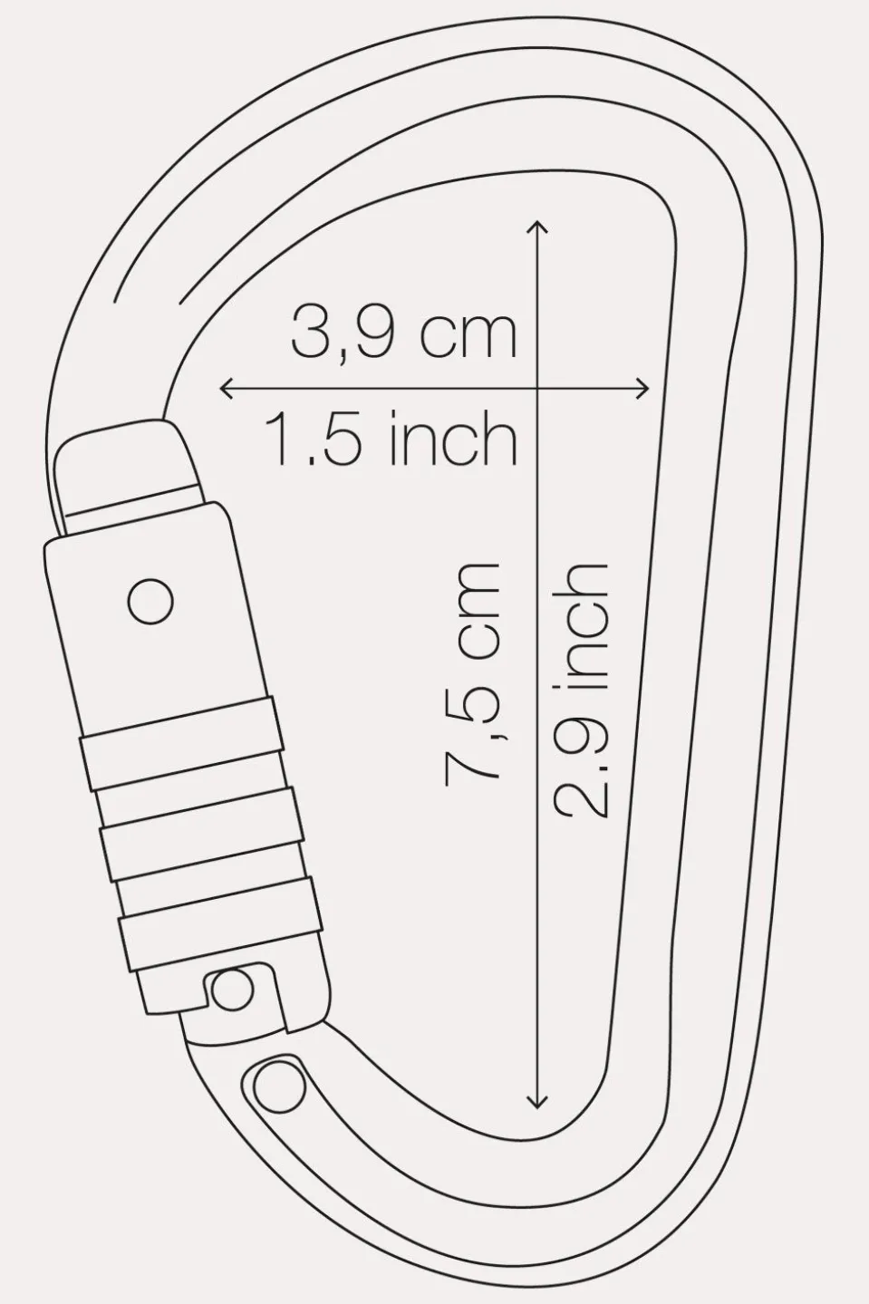Petzl Sm'D Triact Lock Karabiner