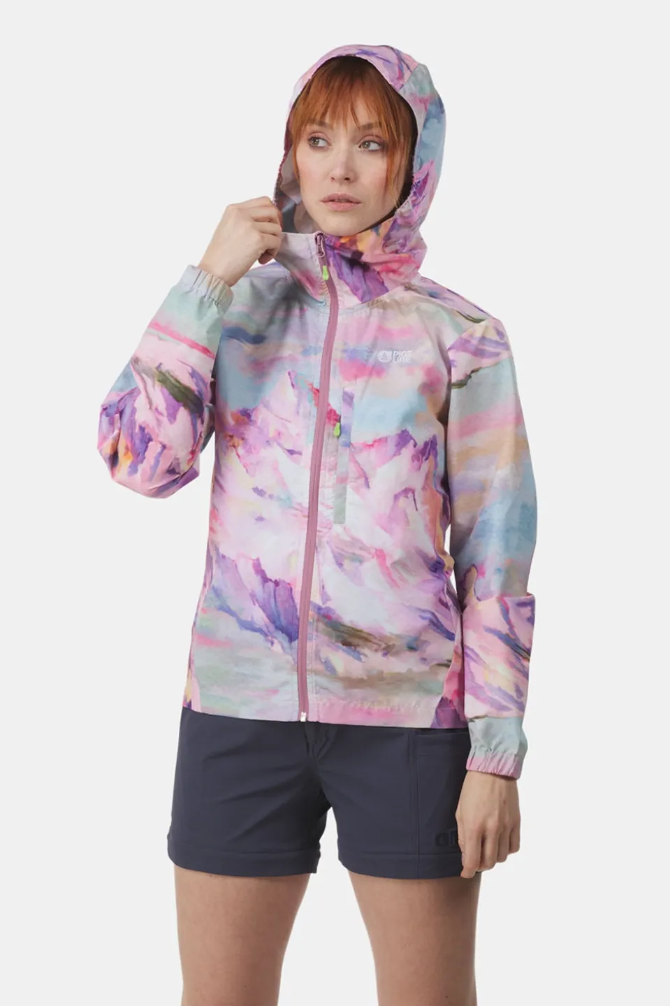 Picture Scale Printed windstopper Dames