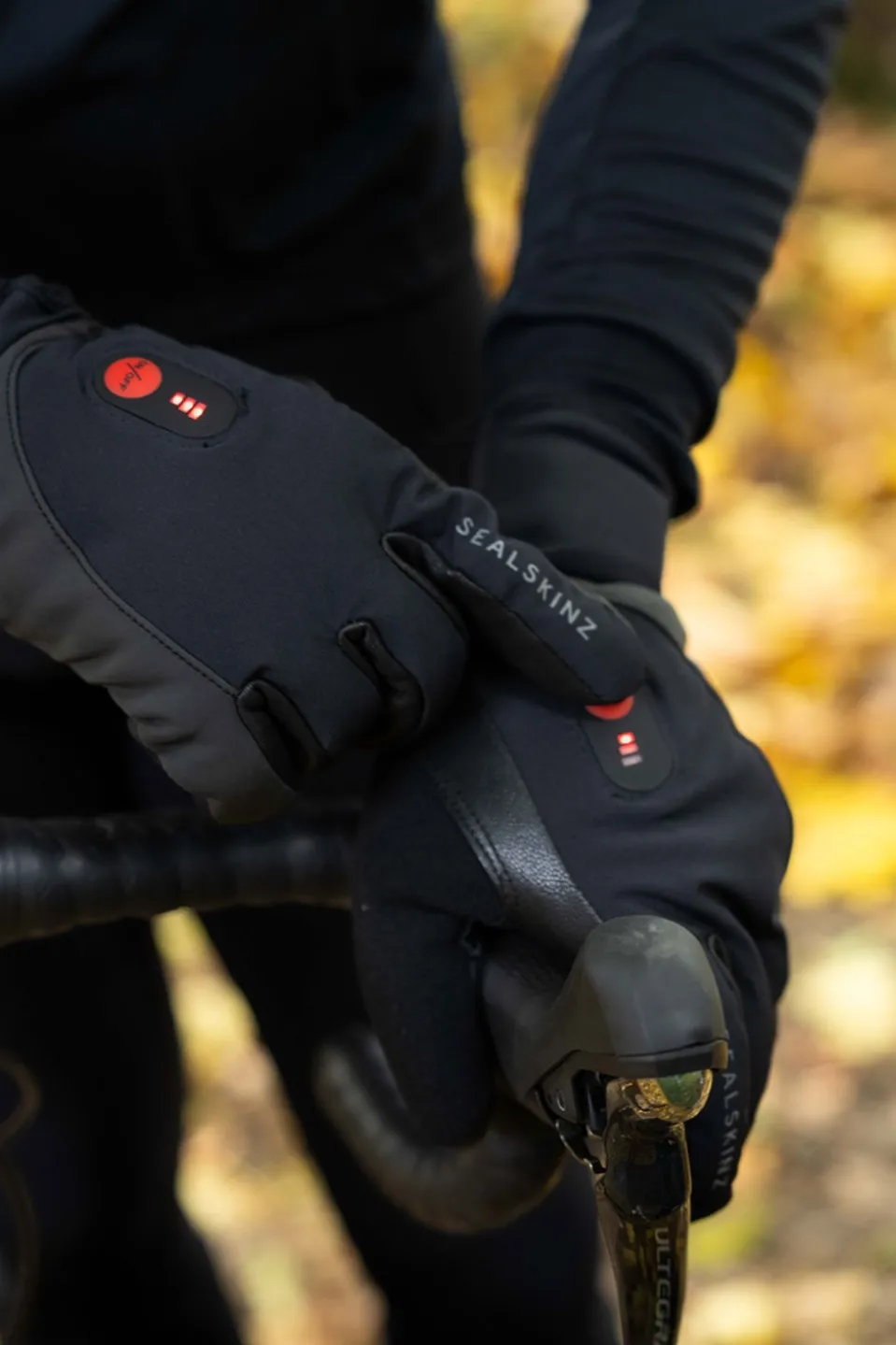 Sealskinz Seal Upwell - Waterproof Heated Fietshandschoen