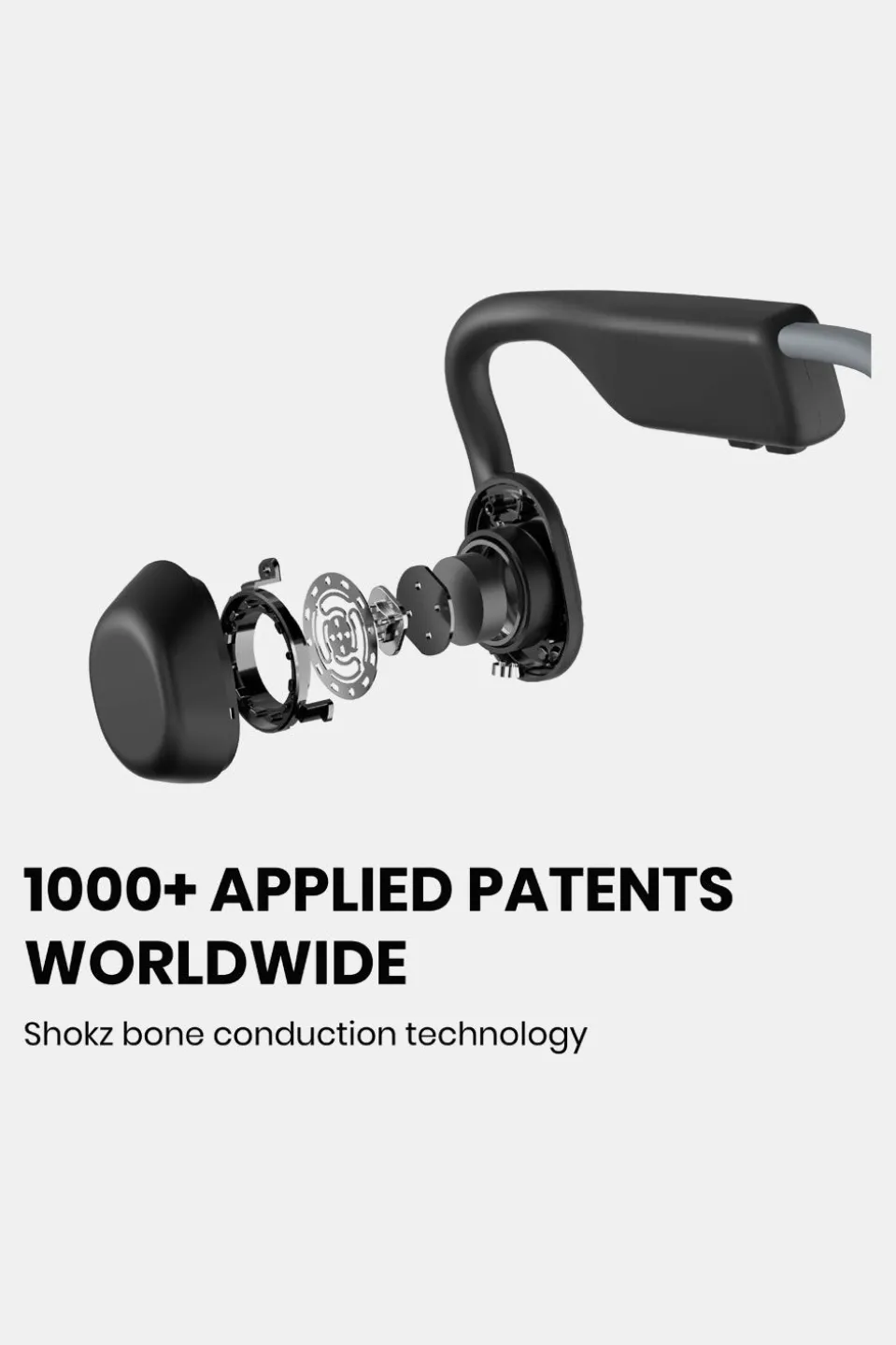 Shokz OpenMove Grey Koptelefoon