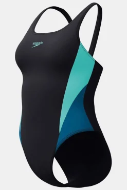 Speedo Eco Colourblock 2.0 Bla/Blu Badpak Dames