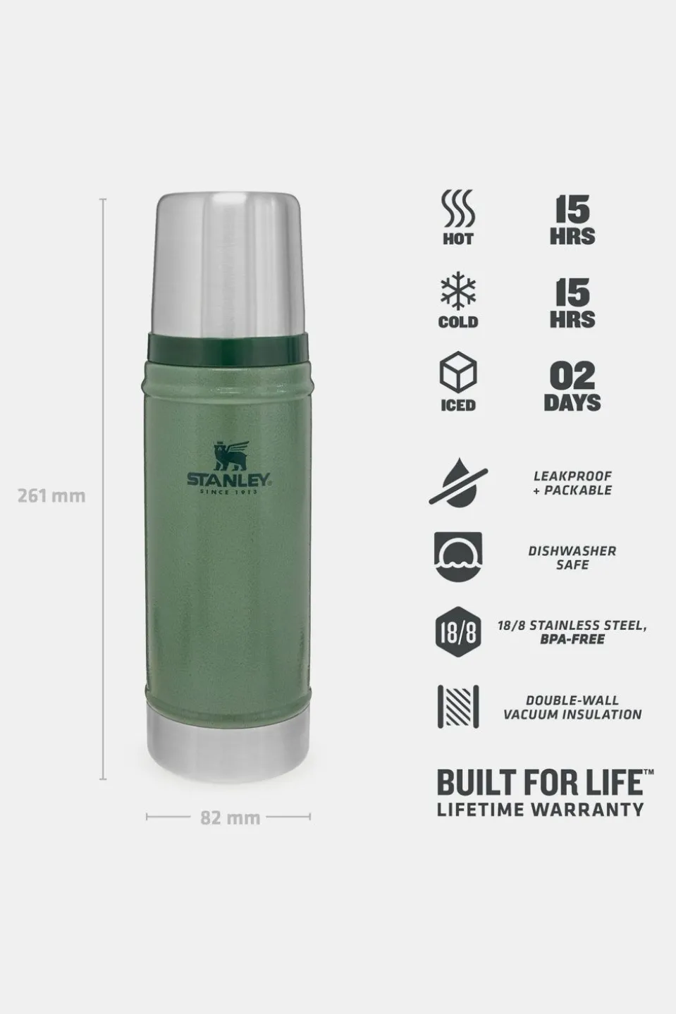 Stanley Classic Vacuum Flask 0.47L Isolatiefles