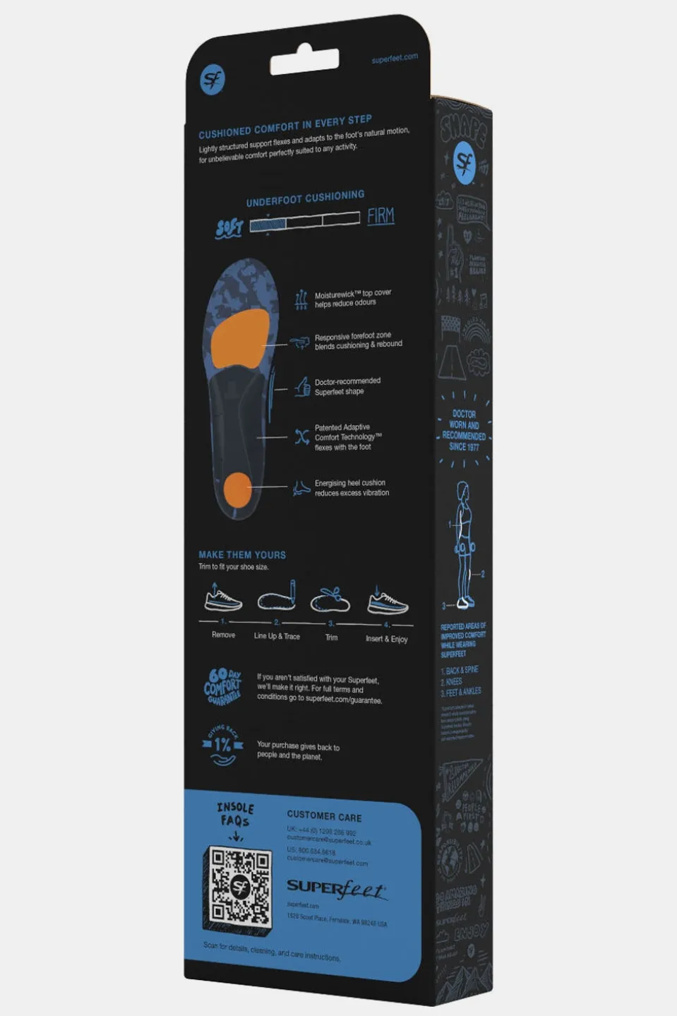 Superfeet Active Cushion Medium Inlegzool