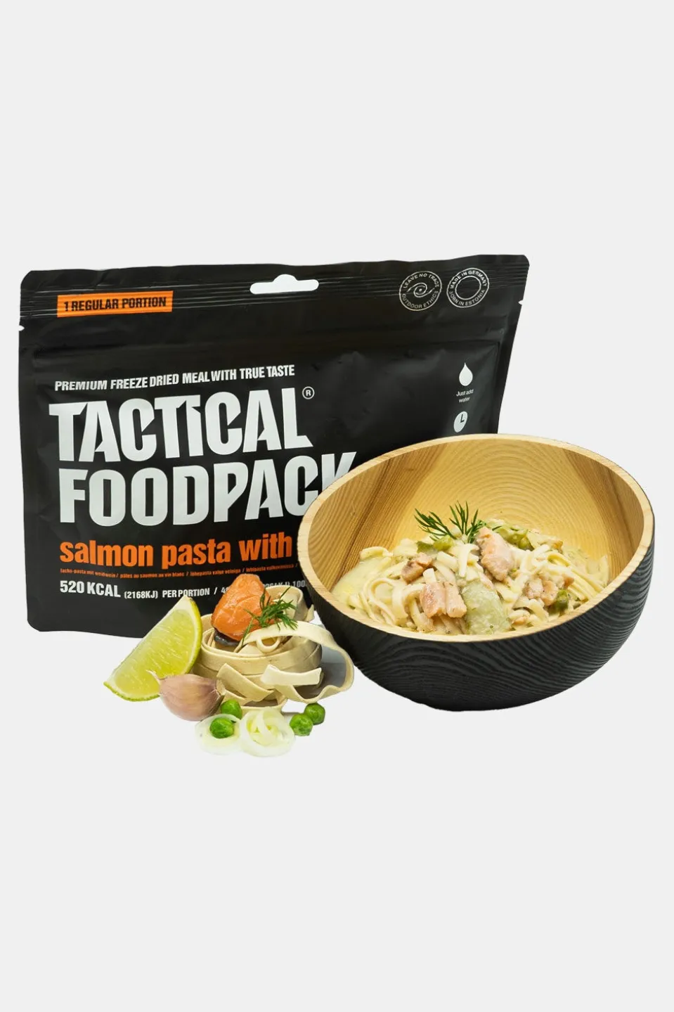 Tactical Foodpack Salmon Pasta With White Wine Maaltijd