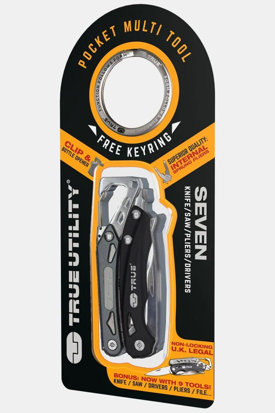 True Utility Seven Clam Multitool