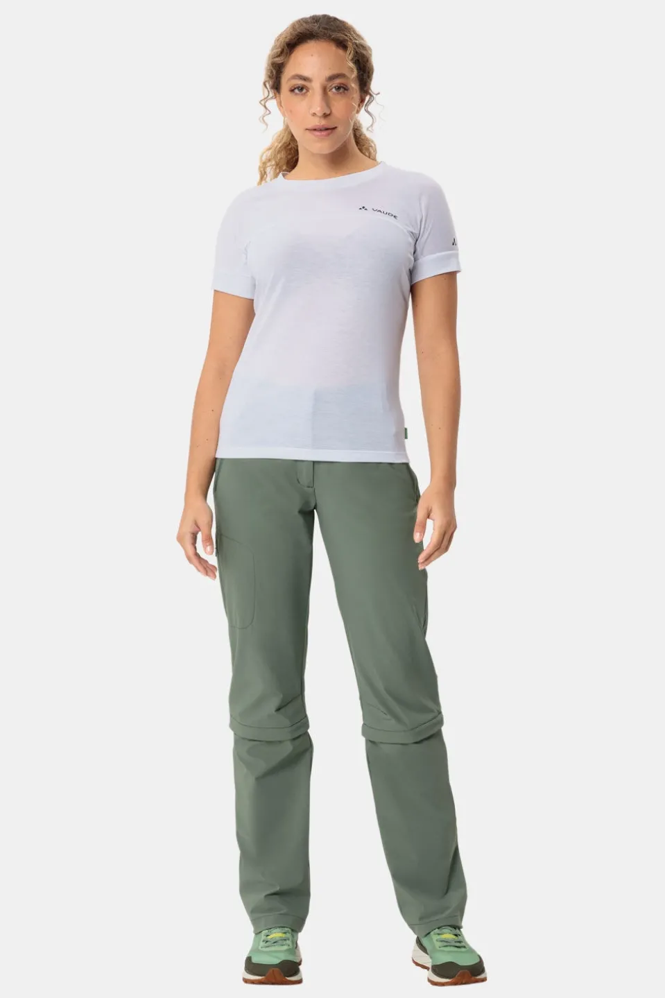 Vaude Farley Stretch Capri T-Zip III Afritsbroek Dames