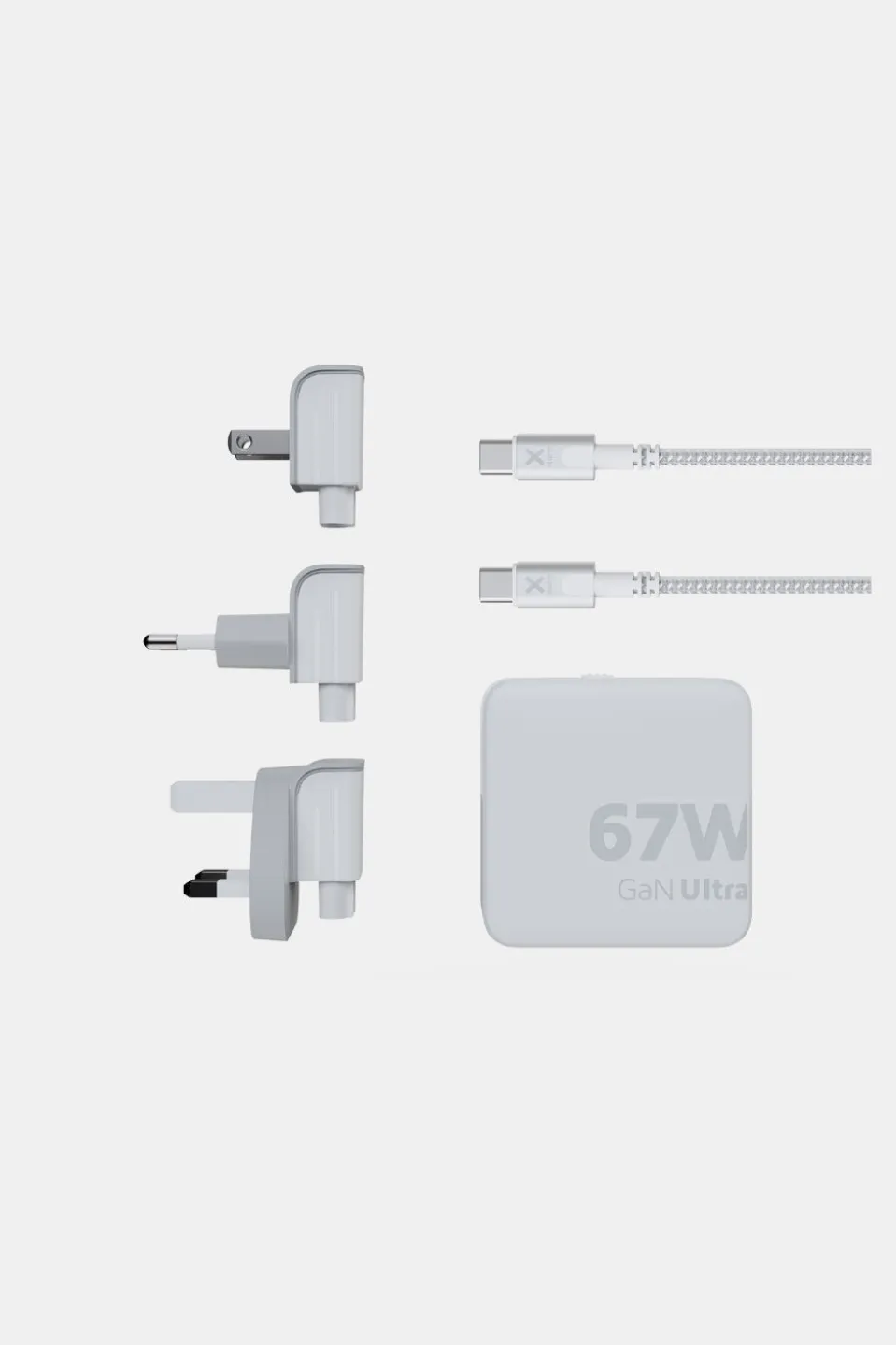 Xtorm 67W GaN-Ultra Travel Adapter + USB-C PD Kabel
